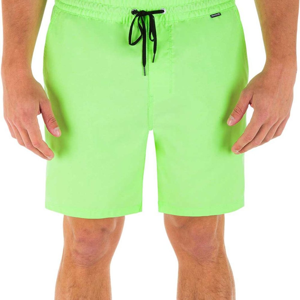 NWT Hurley Men's One & Only Volley 17'' Board Shorts Volt Green Size L 1C165 - Picture 1 of 1